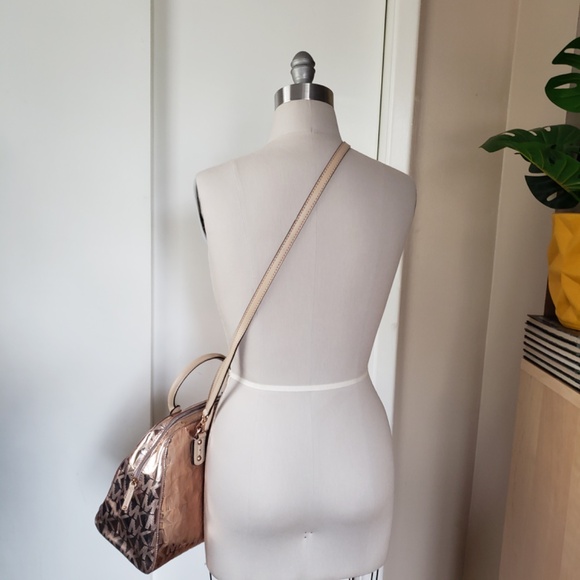 Michael Kors Rose Gold Dome Satchel! - Picture 3 of 14